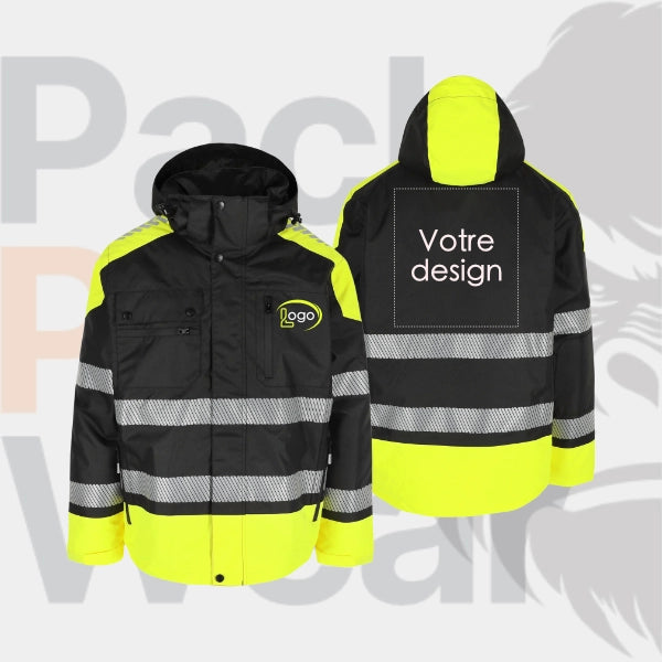 Veste matelassée haute visibilité HEROCK® METEOR – Protection maximale contre le froid et les intempéries