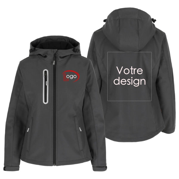Lot de 5 Vestes softshell Herock Igor Femme personnalisables