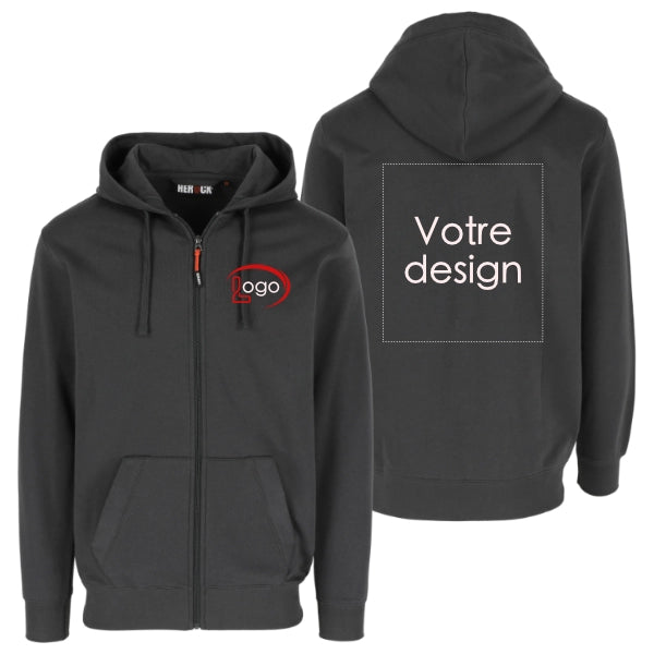 Lot de 5 Sweats à capuche zippés Herock Tobin Homme personnalisables