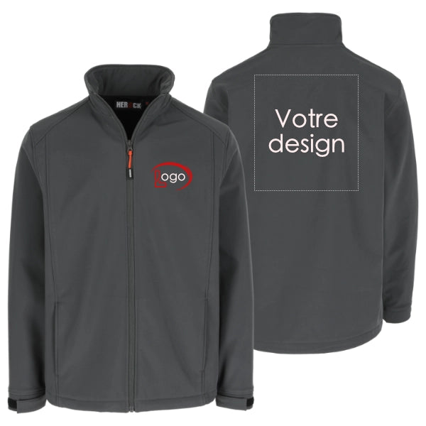 Lot de 5 Vestes softshell Herock Julius Homme personnalisables