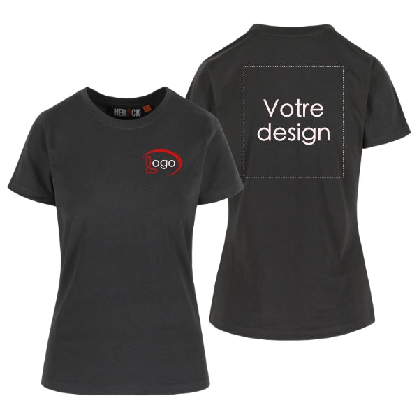 Lot de 5 T-shirts de travail Herock Argo Femme personnalisables