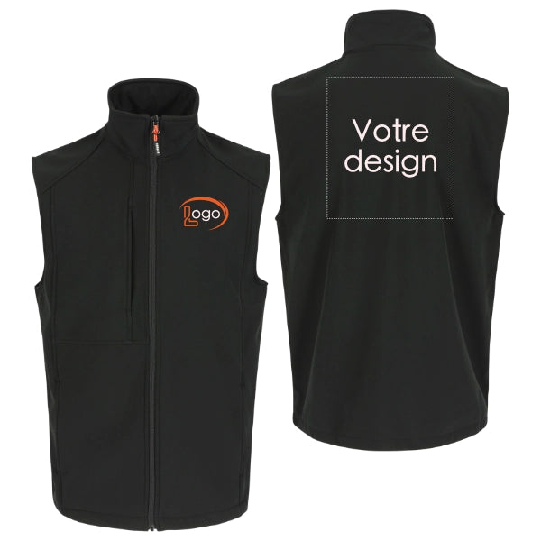 Lot de 5 Gilets de travail Softshell Herock Malus Homme personnalisables