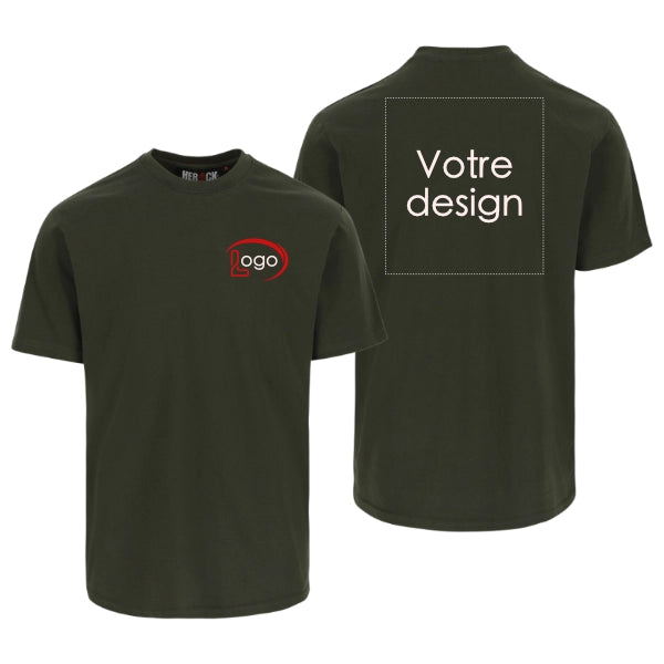 Lot de 5 T-shirts de travail Herock Argo Homme personnalisables