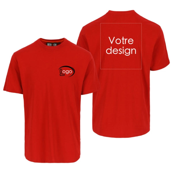Lot de 5 T-shirts de travail Herock Argo Homme personnalisables