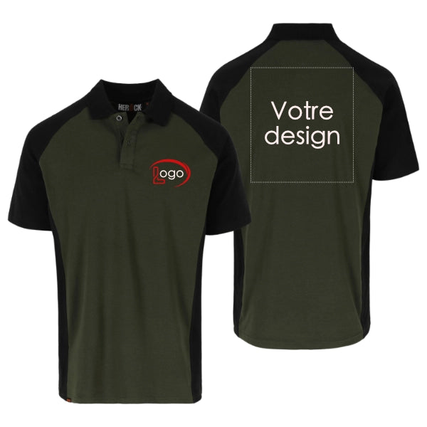 Lot de 5 Polos de travail Herock Brabo Homme personnalisables