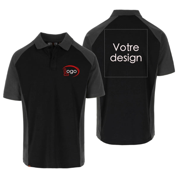 Lot de 5 Polos de travail Herock Brabo Homme personnalisables