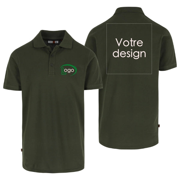 Lot de 5 Polos de travail Herock Levor Homme personnalisables