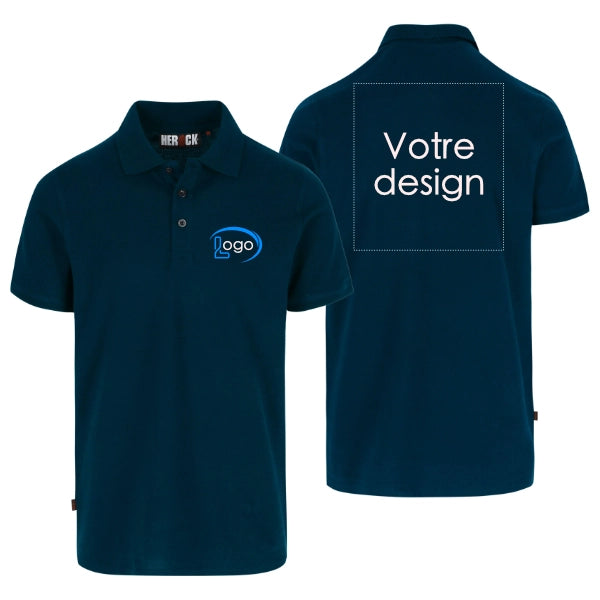 Lot de 5 Polos de travail Herock Levor Homme personnalisables