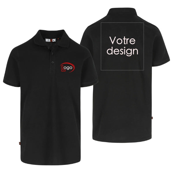 Lot de 5 Polos de travail Herock Levor Homme personnalisables