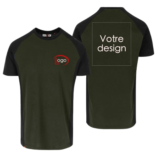 Lot de 5 T-shirts de travail Herock Tori Homme personnalisables