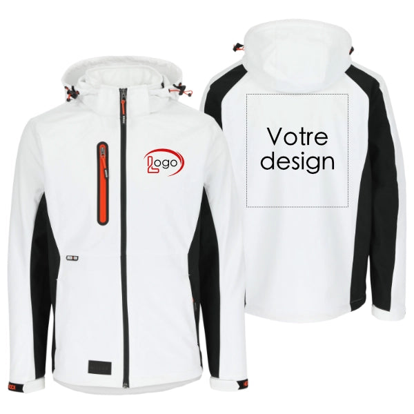 Lot de 5 Softshells de travail Herock Trystan Homme personnalisables