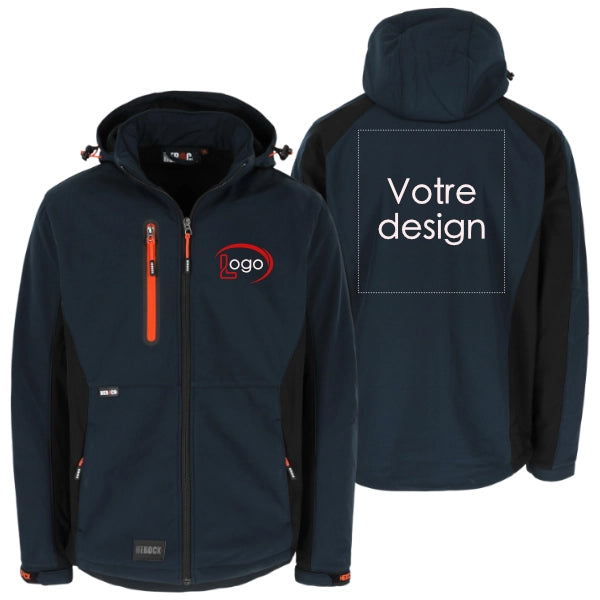 Lot de 5 Softshells de travail Herock Trystan Homme personnalisables