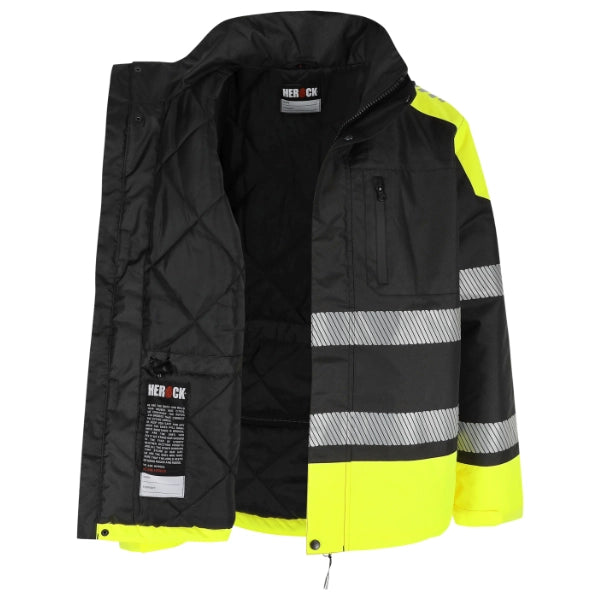 Veste matelassée haute visibilité HEROCK® METEOR – Protection maximale contre le froid et les intempéries