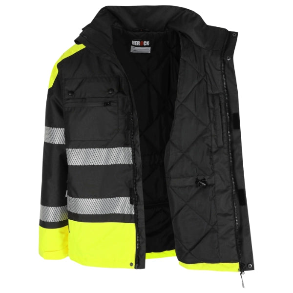 Veste matelassée haute visibilité HEROCK® METEOR – Protection maximale contre le froid et les intempéries