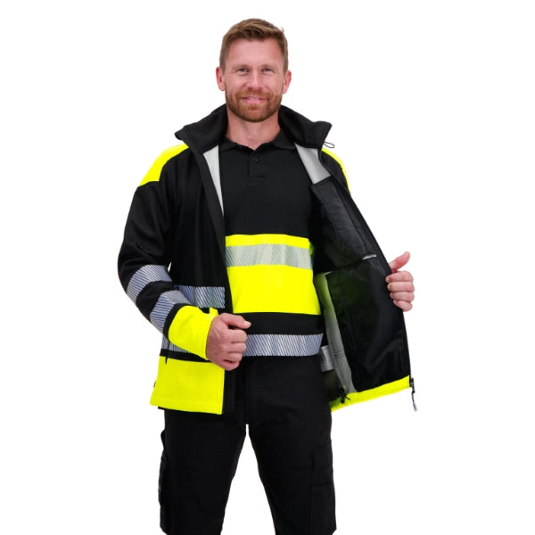 Veste Softshell haute visibilité HEROCK® SOLAR – Protection contre les intempéries et visibilité maximale
