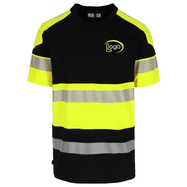 Lot de 5 T-shirts de travail haute visibilité Herock Lumin Homme personnalisables