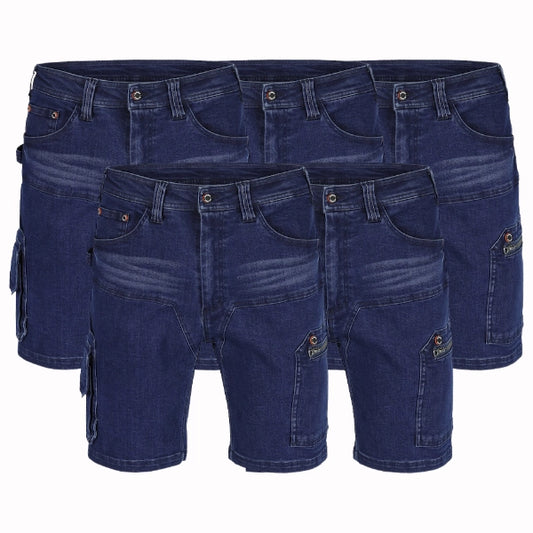 Lot de 5 Bermudas en jean de travail Herock Lago