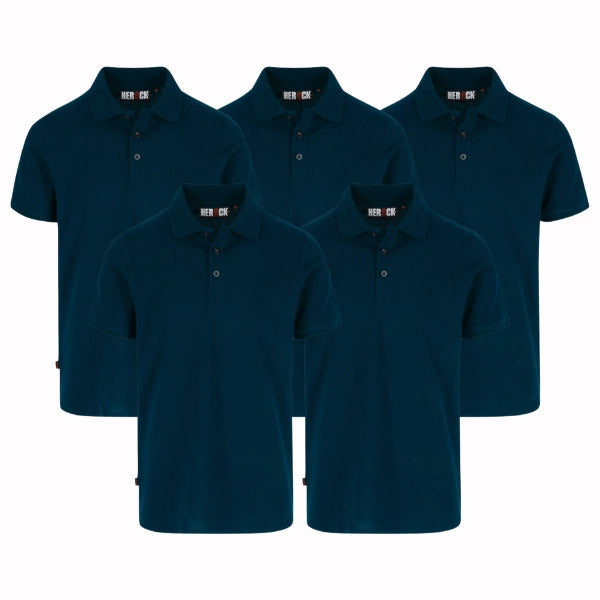 Lot de 5 Polos de travail Herock Levor Homme personnalisables