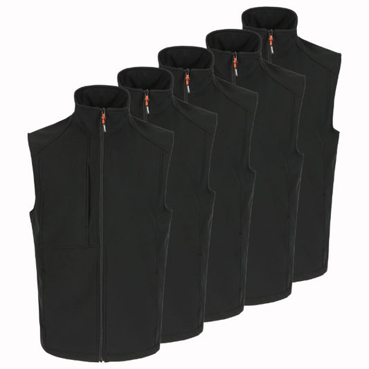 Lot de 5 Gilets de travail Softshell Herock Malus Homme personnalisables
