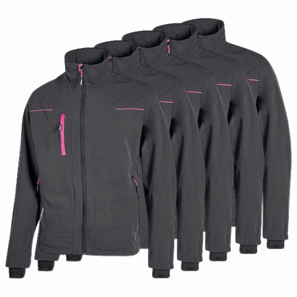 Lot de 5 Vestes de travail U-Power Pluton Femme personnalisables