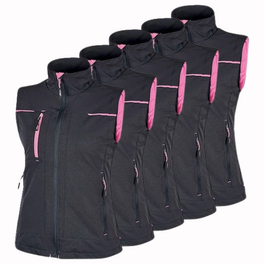 Lot de 5 Gilets de travail U-Power Saturn Femme personnalisables