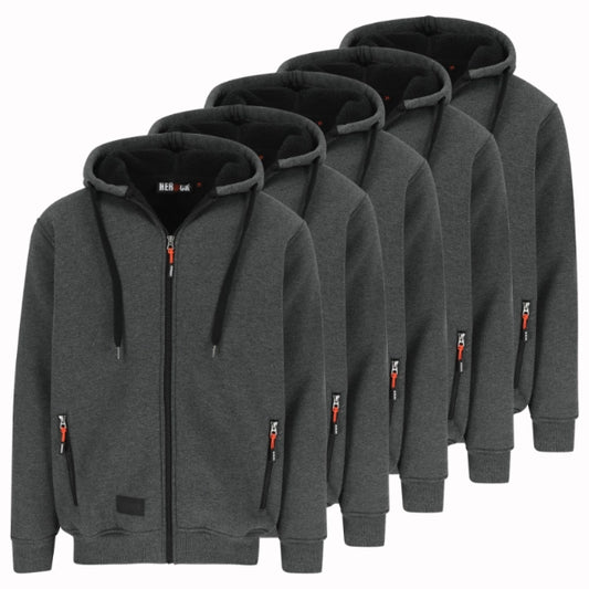 Lot de 5 Sweats zippés à capuche Herock Otis Homme personnalisables