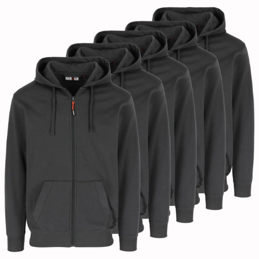 Lot de 5 Sweats à capuche zippés Herock Tobin Homme personnalisables