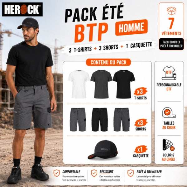Pack vêtement de travail BTP Été - Herock Homme