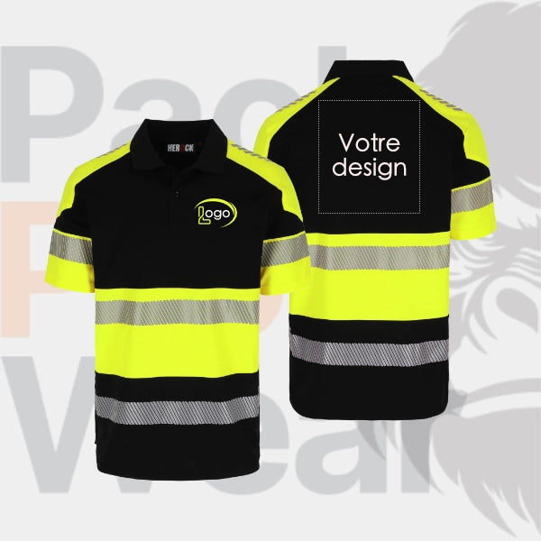 Polo de travail haute visibilité HEROCK® VEGA – Visibilité maximale et confort professionnel