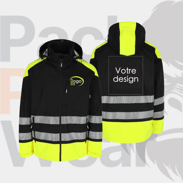 Veste Softshell haute visibilité HEROCK® SOLAR – Protection contre les intempéries et visibilité maximale