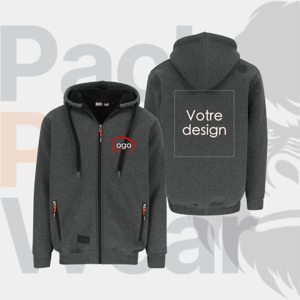 Sweat à capuche zippé HEROCK OTIS