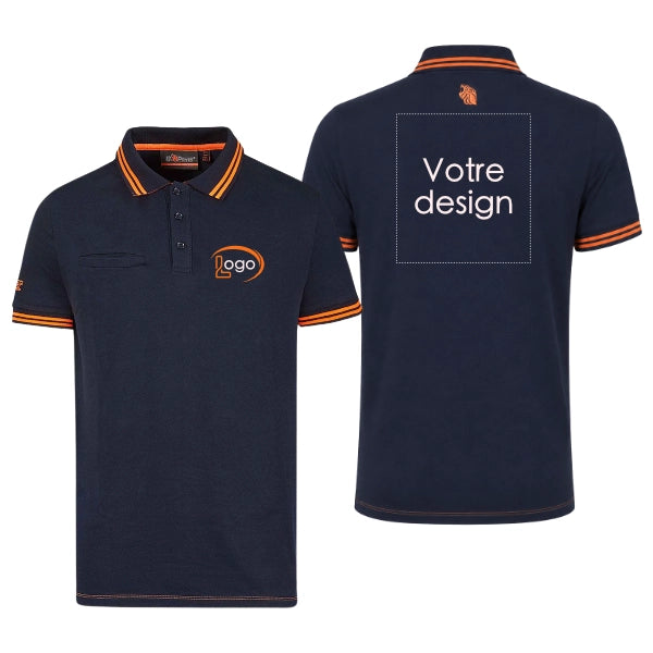 Lot de 5 Polos de travail U-Power Way Homme personnalisables