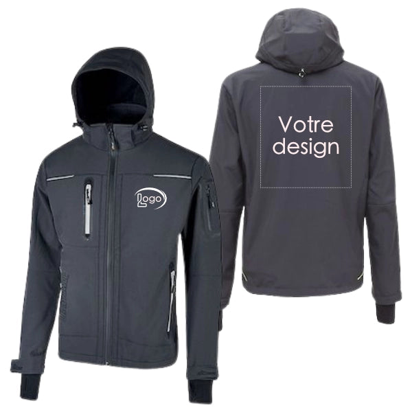 Lot de 5 Vestes Softshell U-Power Space Homme personnalisables