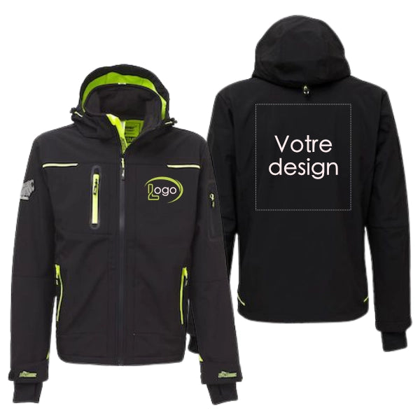 Lot de 5 Vestes Softshell U-Power Space Homme personnalisables