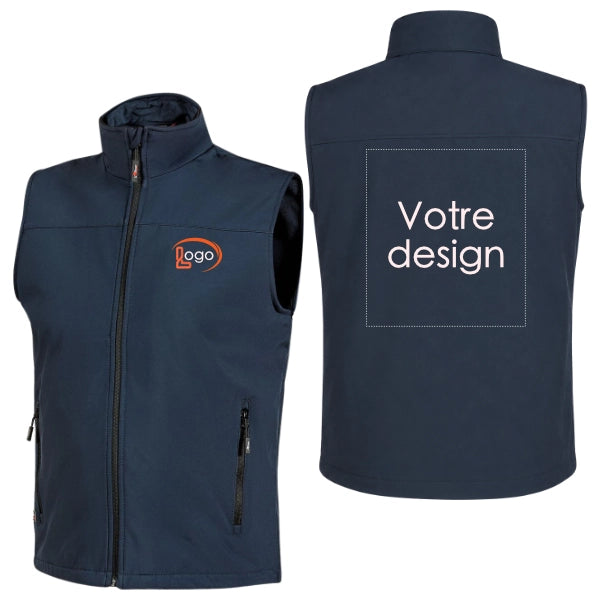 Lot de 5 Gilets Softshell de travail U-Power Dublino Homme personnalisables