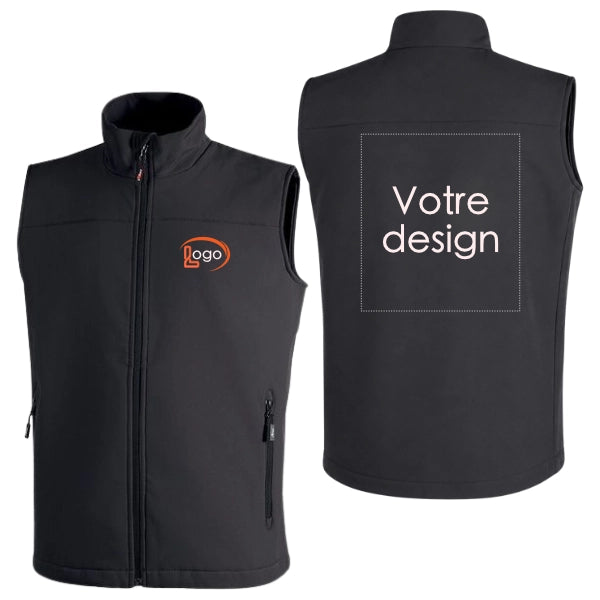 Lot de 5 Gilets Softshell de travail U-Power Dublino Homme personnalisables