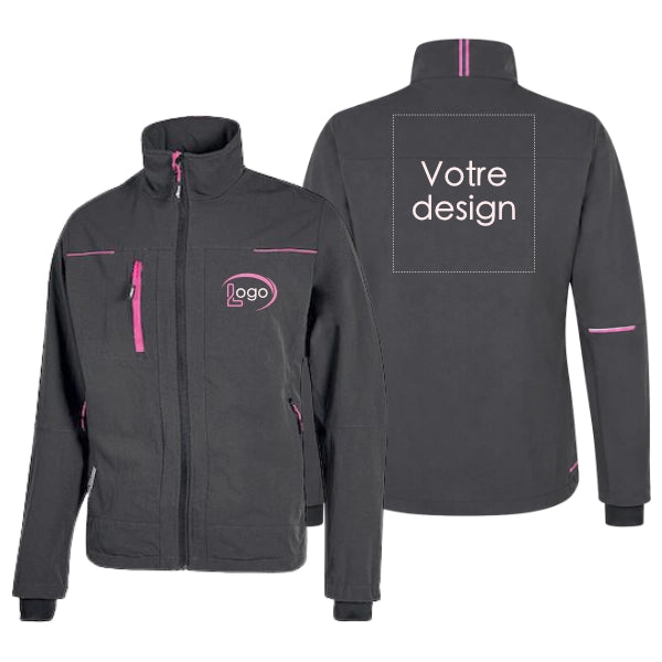 Lot de 5 Vestes de travail U-Power Pluton Femme personnalisables
