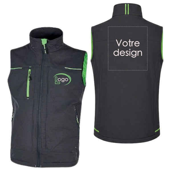 Lot de 5 Gilets de travail U-Power Saturn Homme personnalisables