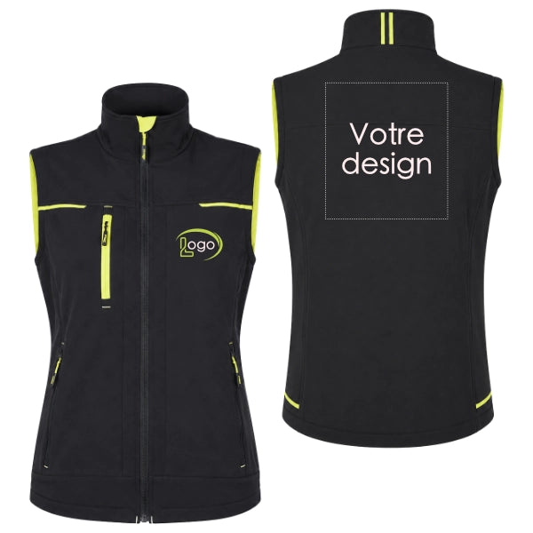 Lot de 5 Gilets de travail U-Power Saturn Femme personnalisables